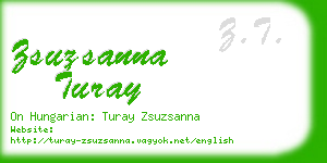 zsuzsanna turay business card